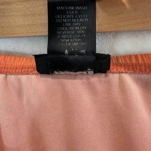 Y2K Southwestern Midi Skirt MDL New York Floral Pink Orange Stretch L - Picture 6 of 6